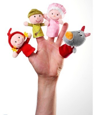 Marionnettes à doigts Petit chaperon rouge