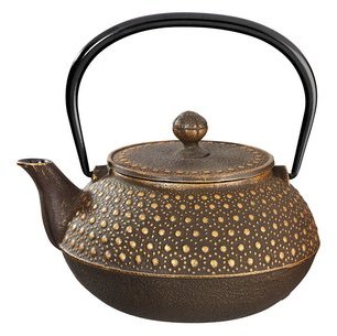 Théière fonte Kikko 0,55L marron doré