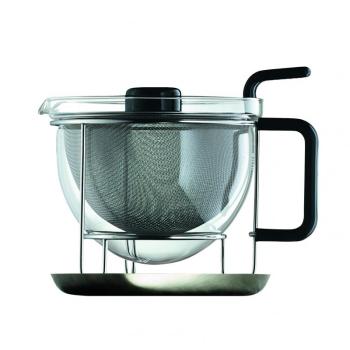 Mono Classic - Théière avec plateau - transparent verre Mono Classic - Théière avec