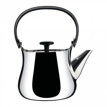 Cha - Bouilloire théière - inox noir brillant 90 cl Cha - Bouilloire théière -
