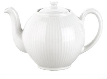 Théière 1 50 l avec couvercle en porcelaine blanche Théière 1 50 l avec couvercle