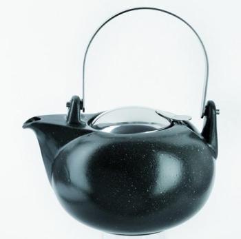 Théière porcelaine et inox 1 35 l jumbo anthracite Théière porcelaine et inox
