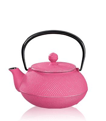 Théière fonte Arare 0,55L fuchsia argenté