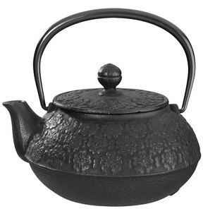 Théière fonte Sakura 0,55L noire