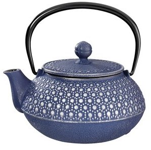 Théière fonte Kikko 0,55L bleu argenté