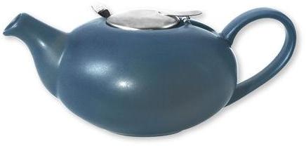 Théière 2 tasse galet bleue + filtre