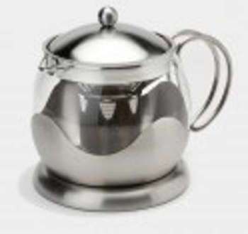 Théière 1 25l verre et inox mat Théière 1 25l verre et inox