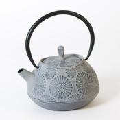 Théière en fonte 1.1L avec anse motif fleur FLORA