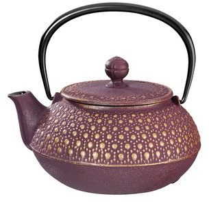 Théière fonte Kikko 0,55L prune doré