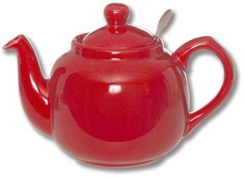 Théière 6 tasses rouge + filtre