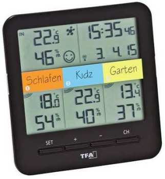 Station Thermomètre Hygromètre multi-zone compatible Station Thermomètre Hygromètre