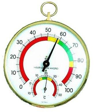 Hygromètre à Cheveu et thermomètre pour serres et jardin Hygromètre à Cheveu et thermomètre