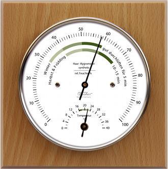 Hygromètre à cheveu Thermomètre d intérieur (modèle Hygromètre à cheveu Thermomètre