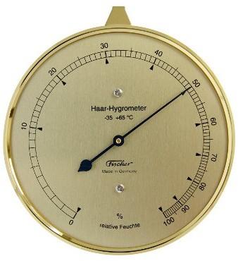 Hygromètre à cheveu de précision diamètre 100mm Fischer Hygromètre à cheveu de précision