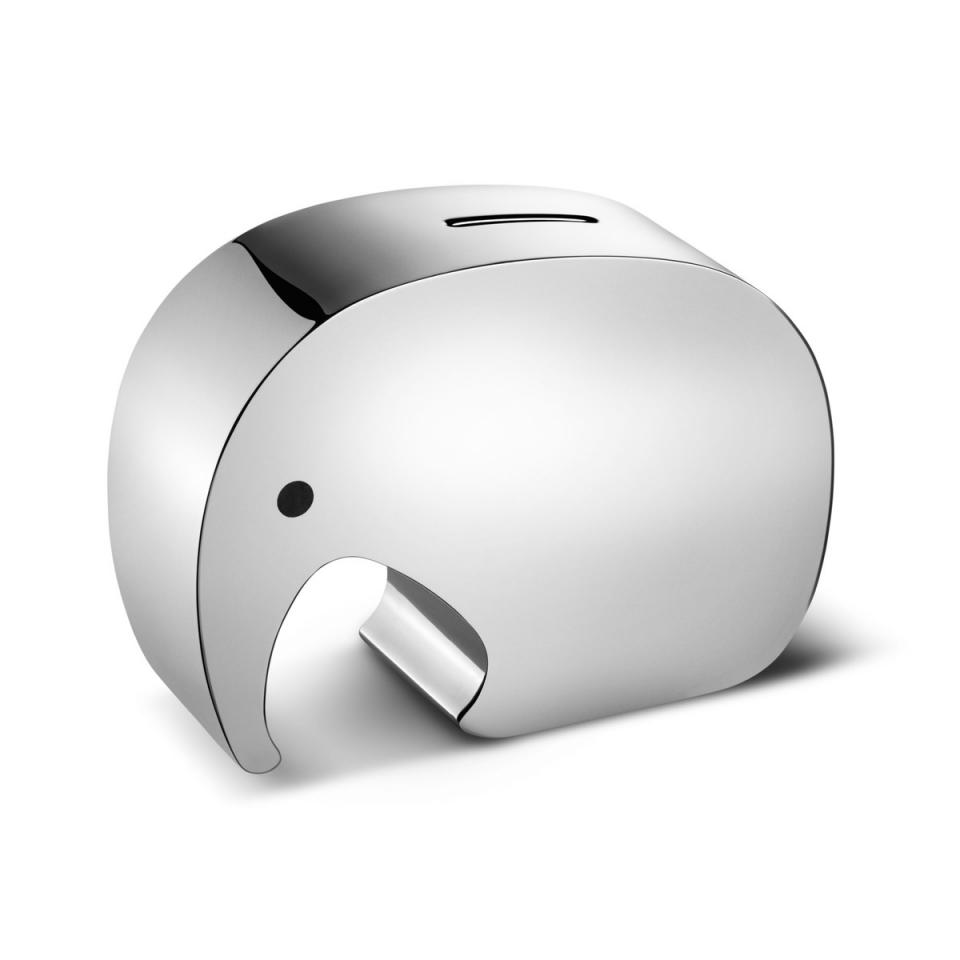 Georg Jensen - Tirelire Moneyphant, acier inoxydab