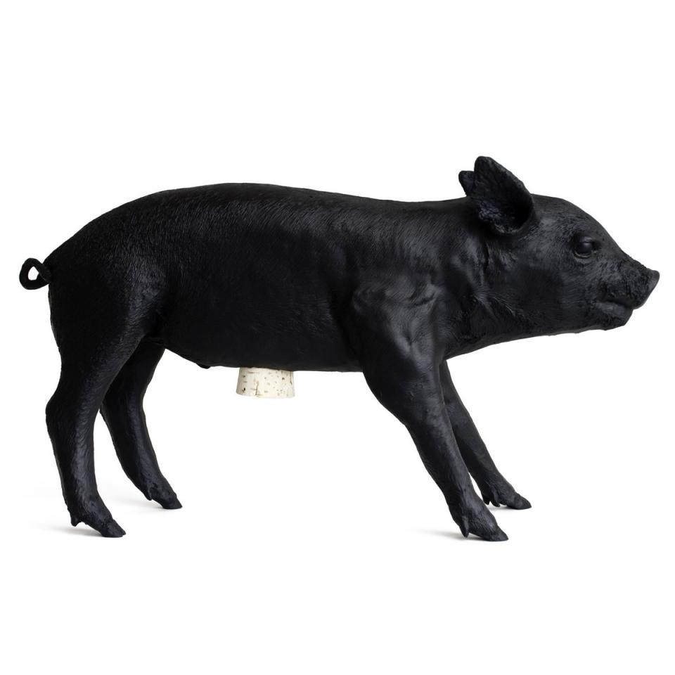Areaware - Tirelire Pig Bank, noir mat