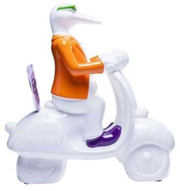 Tirelire design en faïence Mr Canard 36 cm
