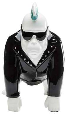 Tirelire design en faïence Punk Gorille 26 cm