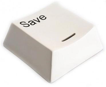 Tirelire Touche Clavier blanche