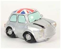 Tirelire mini british grise