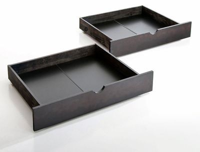 Tiroir de lit à roulettes, pin (lot de 2) Bolton -