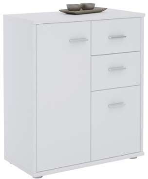 Buffet REMY 2 portes 2 tiroirs mélaminé blanc mat Buffet REMY 2 portes 2 tiroirs