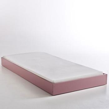 Tiroir lit style rétro vintage, 1 personne, Adil -