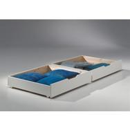 Lot de 2 tiroirs pour lit WOODY Couleur Blanc