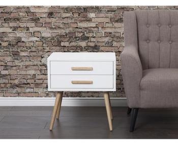 Table de nuit - meuble de rangement - chevet blanc Table de nuit - meuble de