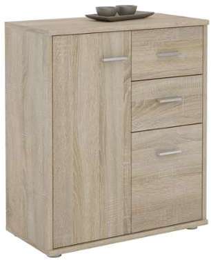 Buffet REMY, 2 portes 2 tiroirs, mélaminé décor ch