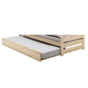 Tiroir-lit en pin GRETA, 90 x 200 cm, vernis natur