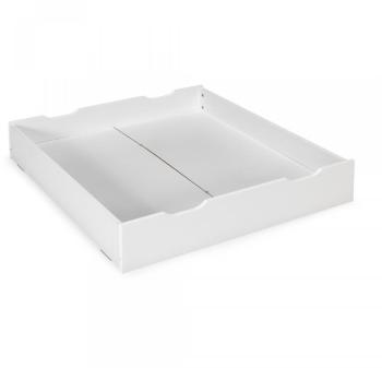 Tiroir de rangement blanc pour lit L90cm Blanc