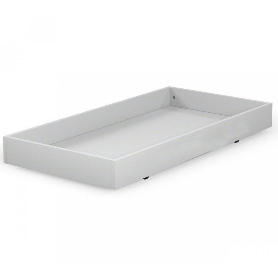 Tiroir de lit bébé bois blanc 60x120 - Terre de Nu