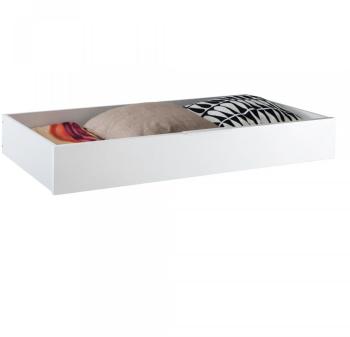 Tiroir de rangement blanc pour lit DELIA Tiroir de rangement blanc