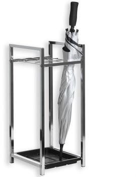 Porte-parapluie NELIA chromé et plastique Porte-parapluie NELIA chromé
