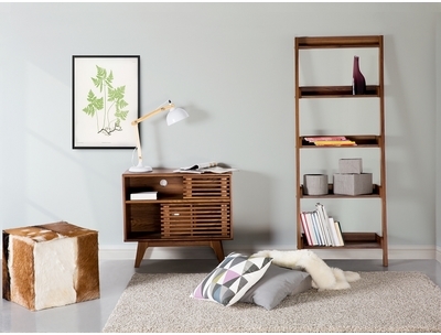 Meuble TV - commode - marron noyer - Cleveland