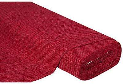 Tissu dameublement Rome , rouge foncé