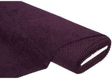 Tissu dameublement velours gaufré , aubergine