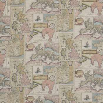 Mulberry - Tissu Bohemian Travels Mulberry - Tissu Bohemian