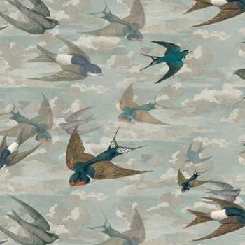 John Derian by Designers Guild - Tissu Chimney Swallows John Derian by Designers Guild