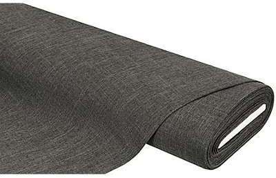 Tissu d ameublement Cannes anthracite sans envers gratté Tissu d ameublement Cannes