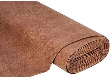 Tissu dameublement imitation cuir , marron