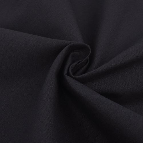 VidaXL Tissu en coton 1,45 x20 m Noir