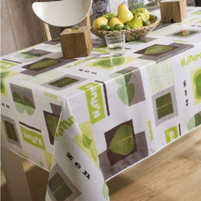 Nappe toile cirée ø 140 cm NATURE ZEN