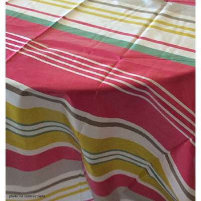 Nappe en toile cirée ovale 140X240 cm COLORAMA STRIPE Nappe en toile cirée ovale