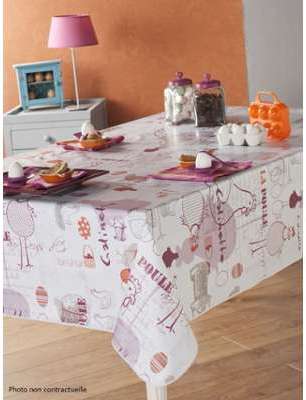 Nappe en toile cirée ovale 180X240 cm GALINETTE PO