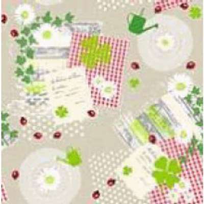 Protège table vichy coccinelle ovale / rond