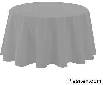 Nappe ronde 180 cm gris