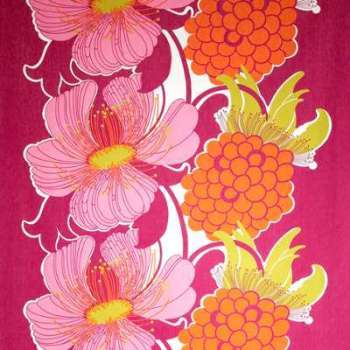 Toile cirée Björnlunda rose