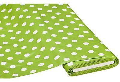 Toile cirée pois vert blanc 310 g m Toile cirée pois vert blanc